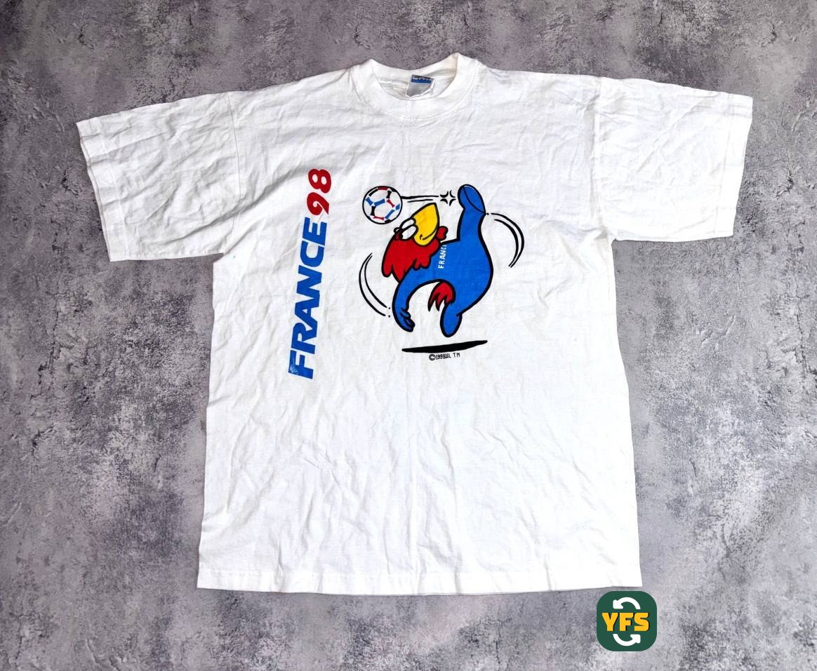 VTG Tee-shirt France World Cup 198 1998-1999 Special edition Store Version France98 - YourFootballShirt - Photo 1