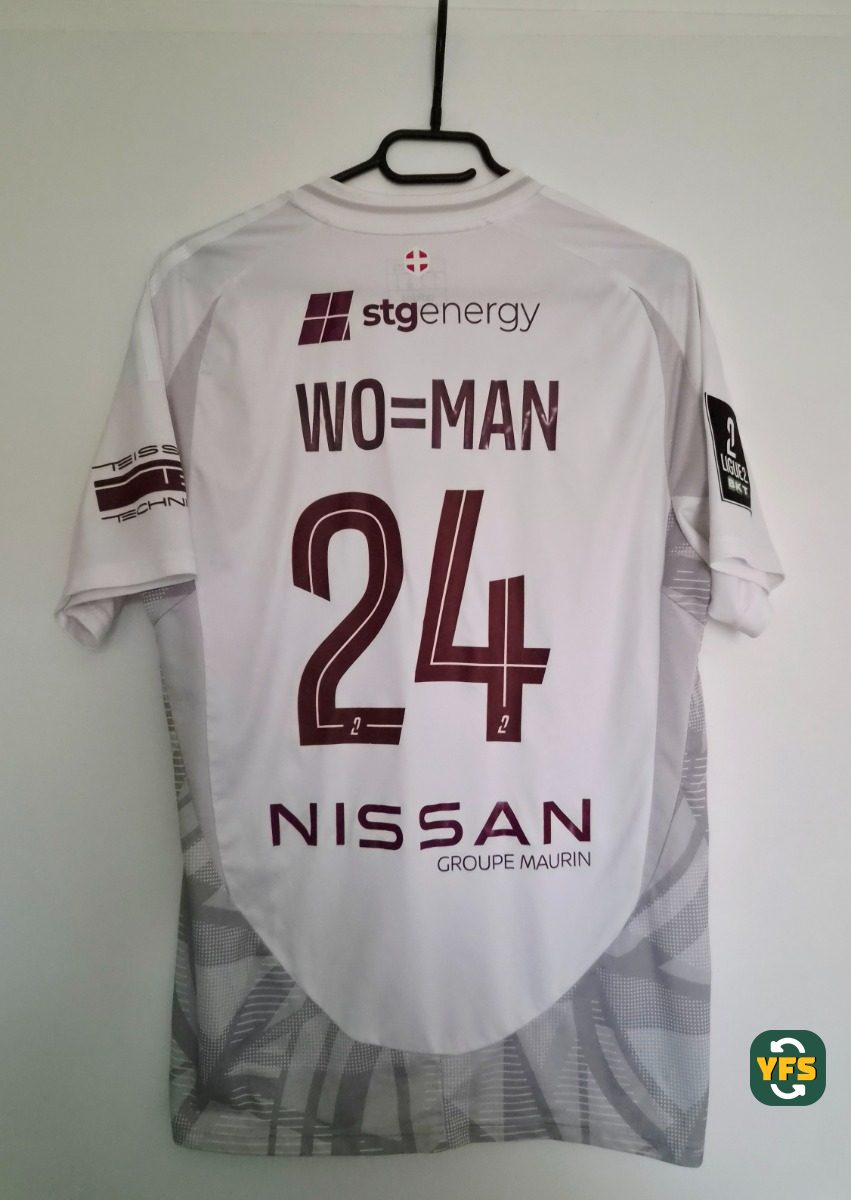 Annecy FC 2024-2025 Away Issued Adidas WO=MAN - YourFootballShirt - Photo 1
