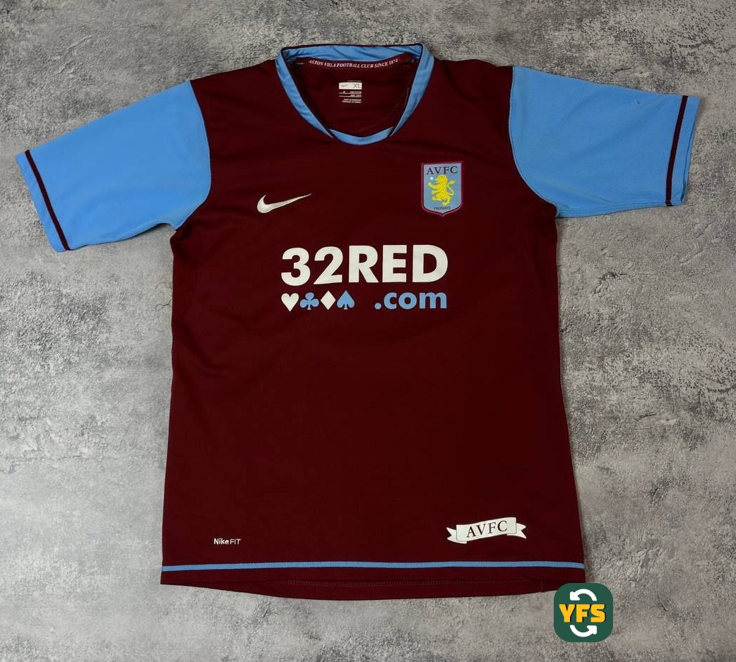 Aston Villa 2007-2008 Home Store Version Nike - YourFootballShirt - Photo 1