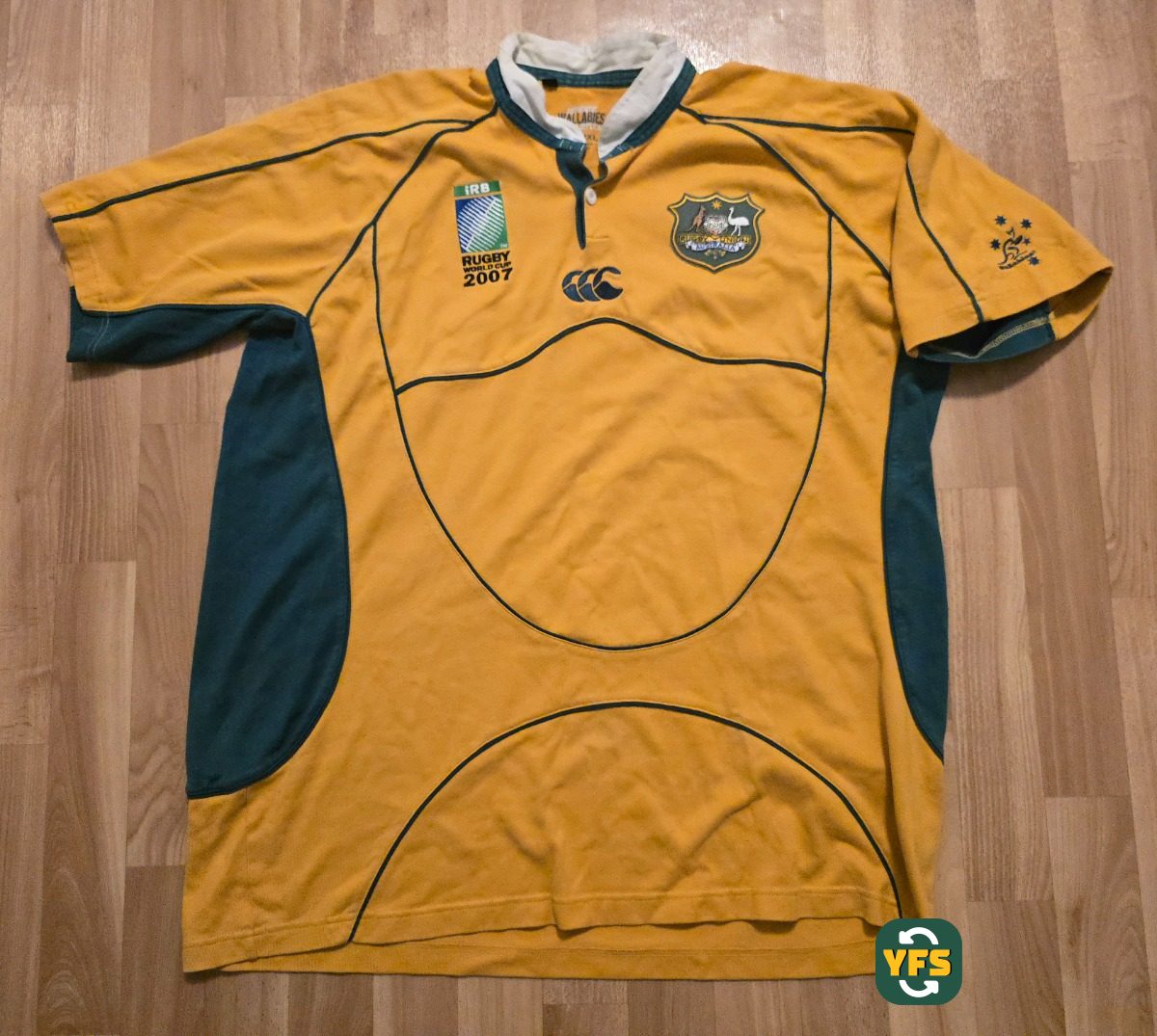 Australia Wallabies 2007-2008 Home Store Version Canterbury - YourFootballShirt - Photo 1