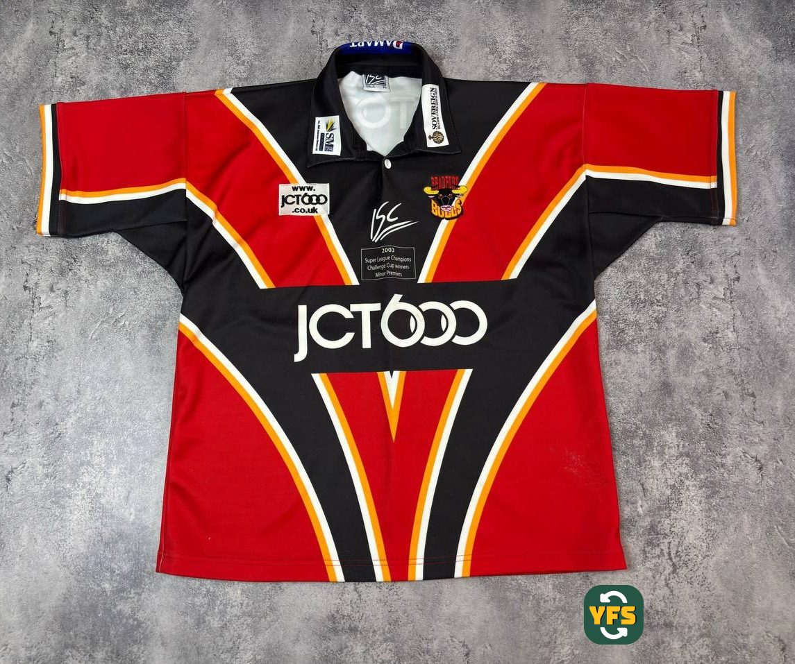 Bradford Bulls 2003-2004 Home Store Version ISC - YourFootballShirt - Photo 1