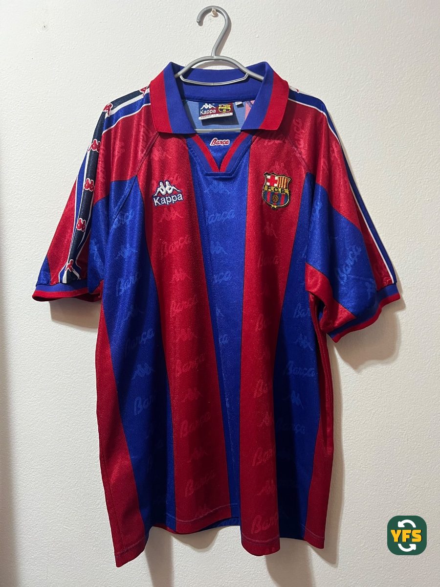 FC Barcelona 1995-1996 Home Store Version Kappa - YourFootballShirt - Photo 1