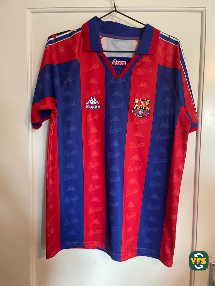 FC Barcelona 1996-1997 Home Kappa - YourFootballShirt - Photo 1