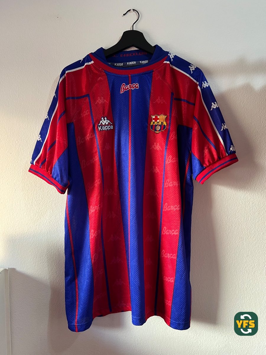 FC Barcelona 1997-1998 Home Store Version Kappa - YourFootballShirt - Photo 1