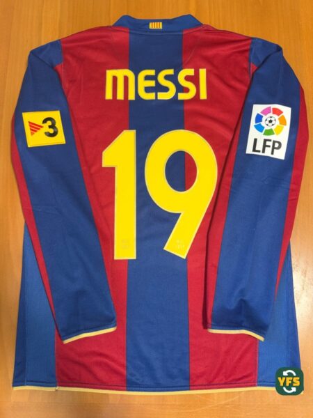 FC Barcelona 2007-2008 Home Messi #19