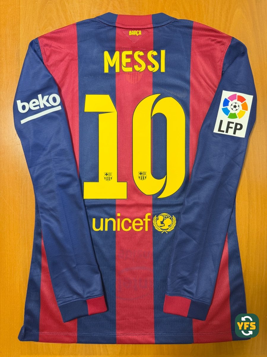 FC Barcelona 2014-2015 Home Issued Nike Messi - YourFootballShirt - Photo 1