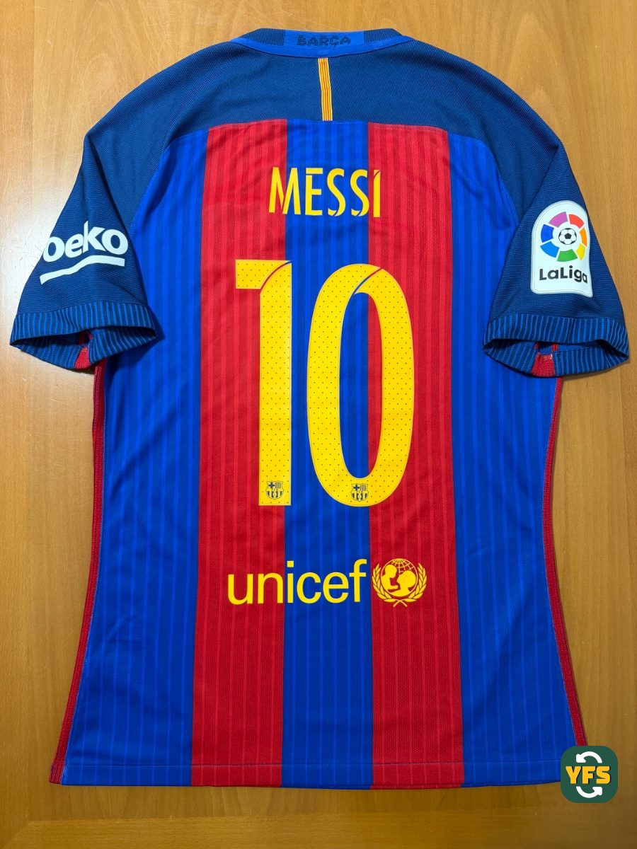 FC Barcelona 2016-2017 Home Issued Nike Messi - YourFootballShirt - Photo 1