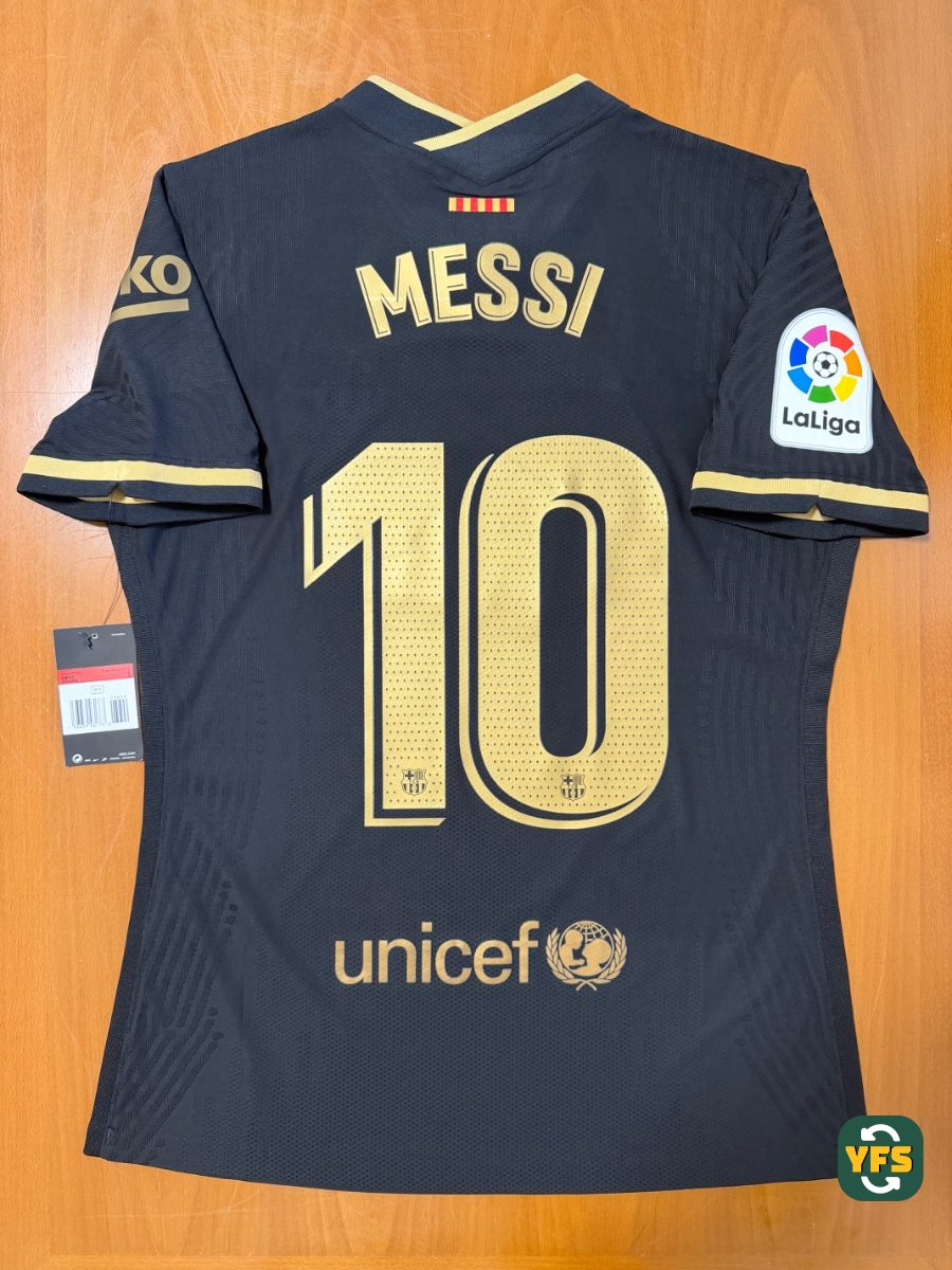 FC Barcelona 2020-2021 Away Issued Nike Messi - YourFootballShirt - Photo 1