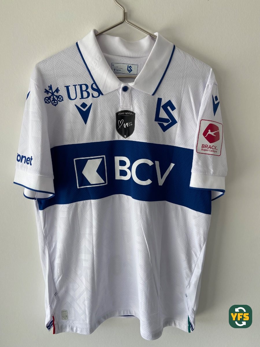 FC Lausanne Sport 2025-2026 Home Match Worn Macron Butler - YourFootballShirt - Photo 1