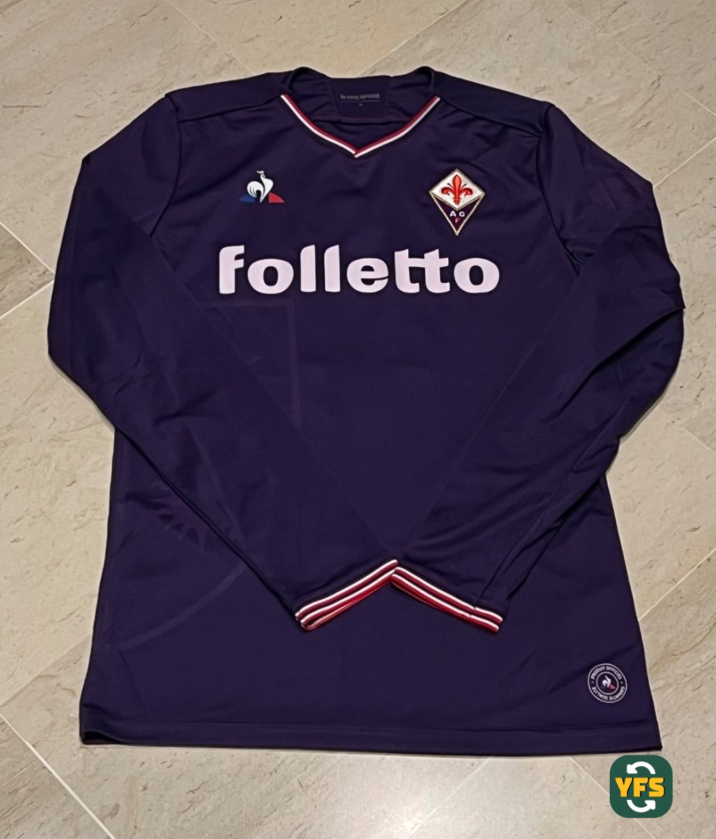 Fiorentina 2017-2018 Home Match Worn Le Coq Sportif - YourFootballShirt - Photo 1