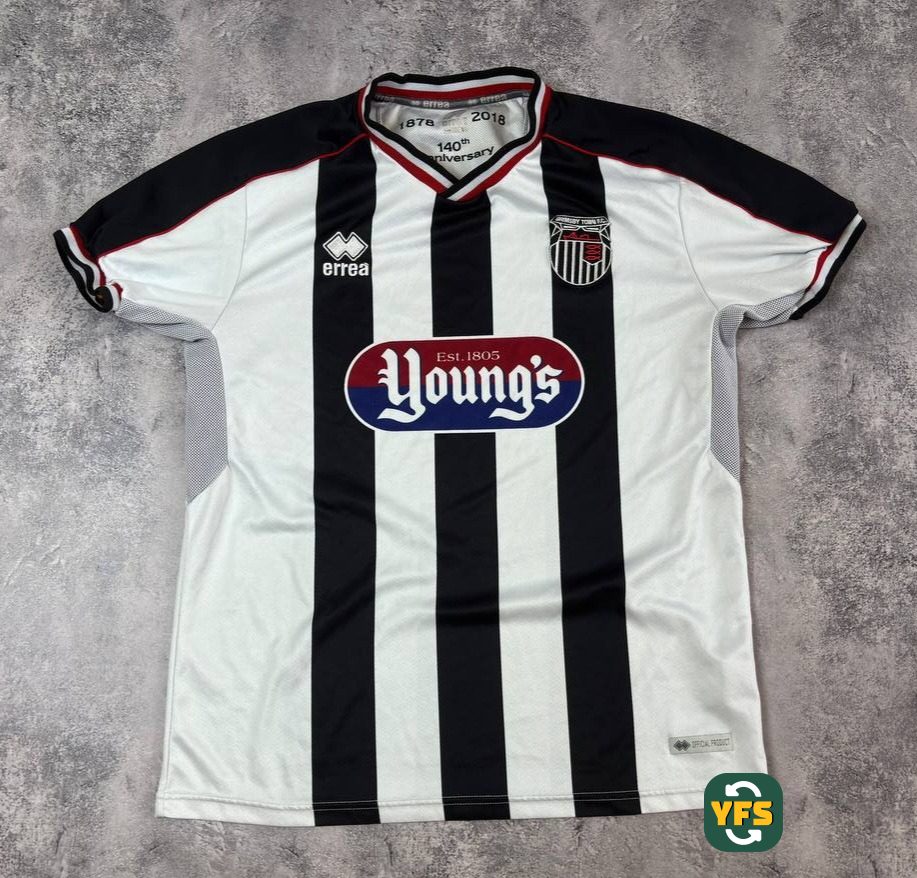 Grimsby Town FC 2018-2019 Home Store Version Errea - YourFootballShirt - Photo 1