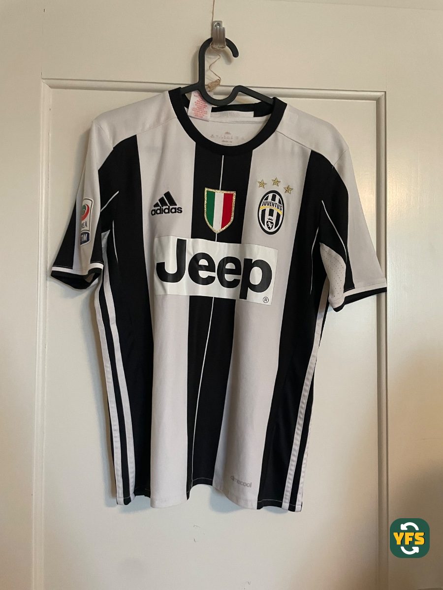 Juventus Turin 2016-2017 Home Match Worn Adidas Dybala - YourFootballShirt - Photo 1