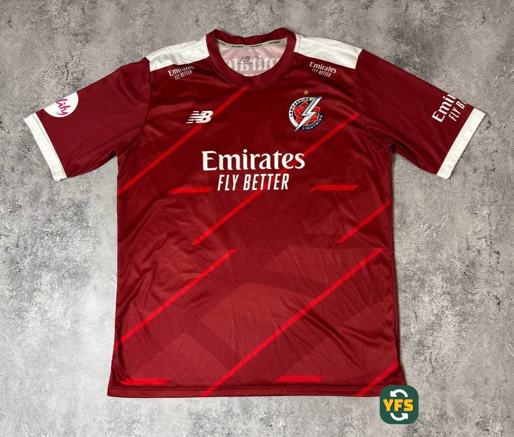 Lancashire Lightning 2023-2024 Home Issued New Balance Liam Livingstone - YourFootballShirt - Photo 1