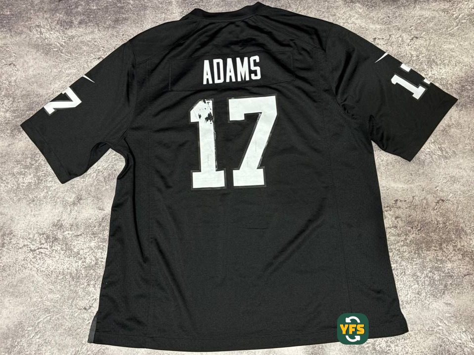 Las Vegas Raiders 2021-2022 Home Store Version Nike Davante Adams - YourFootballShirt - Photo 1