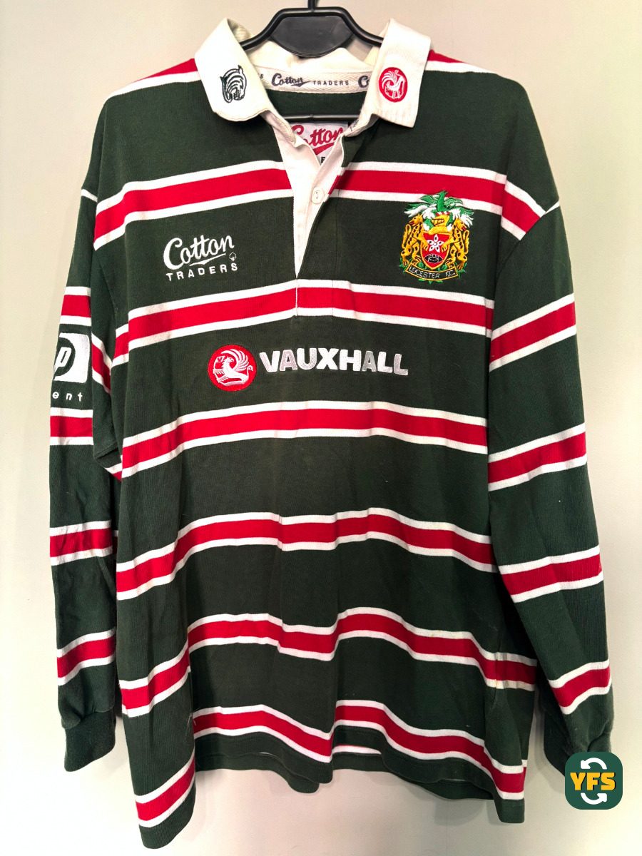 Leicester Tigers 1999-2000 Home Store Version Cotton traders - YourFootballShirt - Photo 1