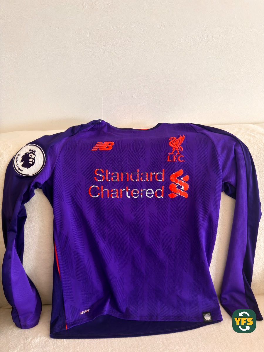 Liverpool 2018-2019 Away Issued New Balance Salah - YourFootballShirt - Photo 1