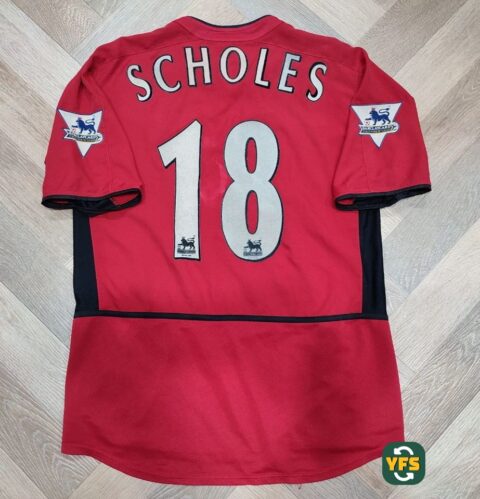 Manchester United 2002-2003 Home Scholes #18