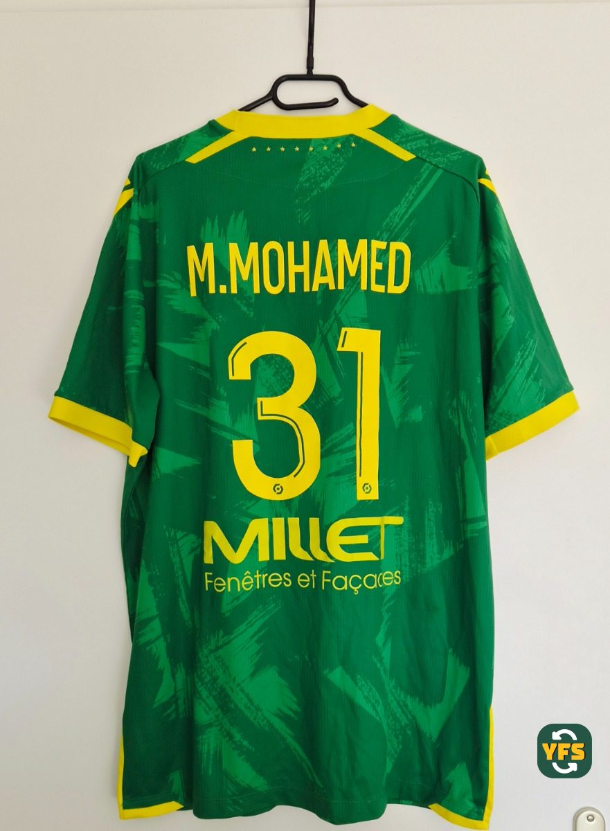 Nantes FC 2022-2023 Away Store Version Macron Mohamed - YourFootballShirt - Photo 1