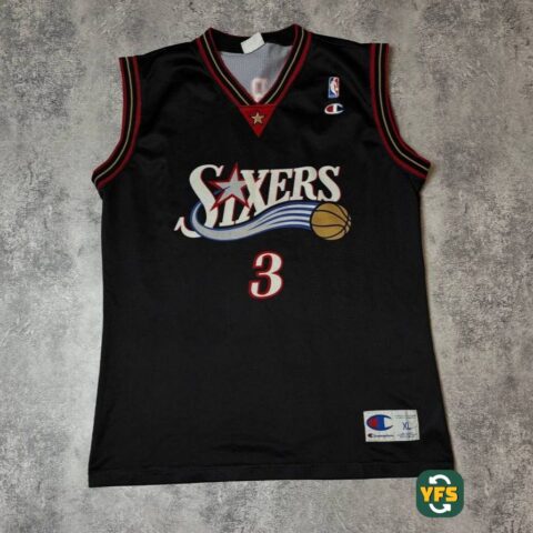 Philadelphia 76ers 2000-2001 Home Allen Iverson #3