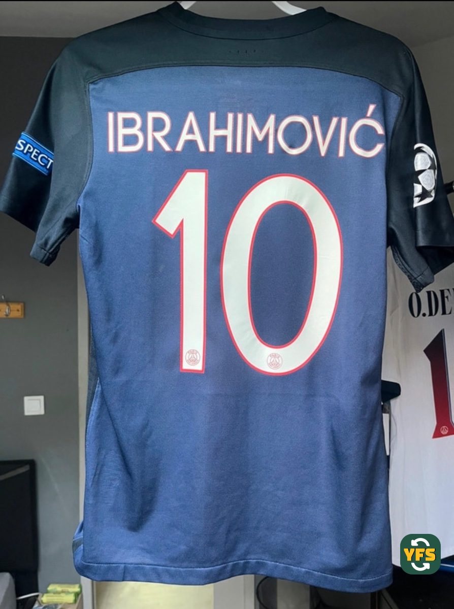 PSG 2015-2016 Home Issued Nike Ibrahimovic - YourFootballShirt - Photo 1