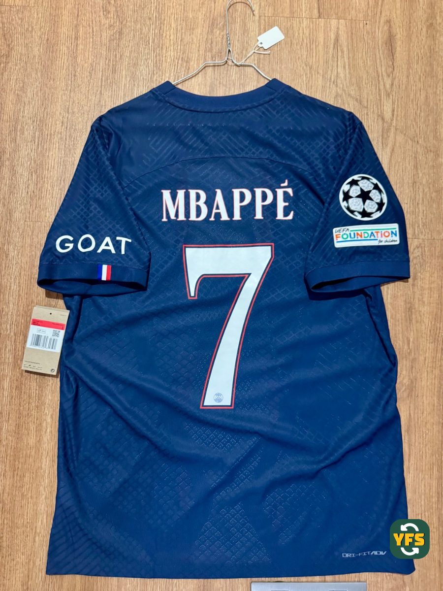 PSG 2022-2023 Home Pro Version Nike Mbappé - YourFootballShirt - Photo 1