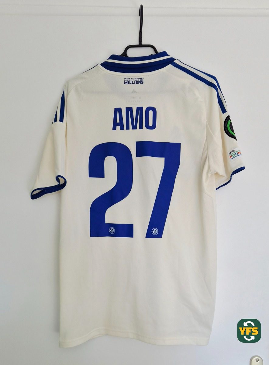 RC Strasbourg 2025-2026 Away Issued Adidas Amo Ameyaw - YourFootballShirt - Photo 1