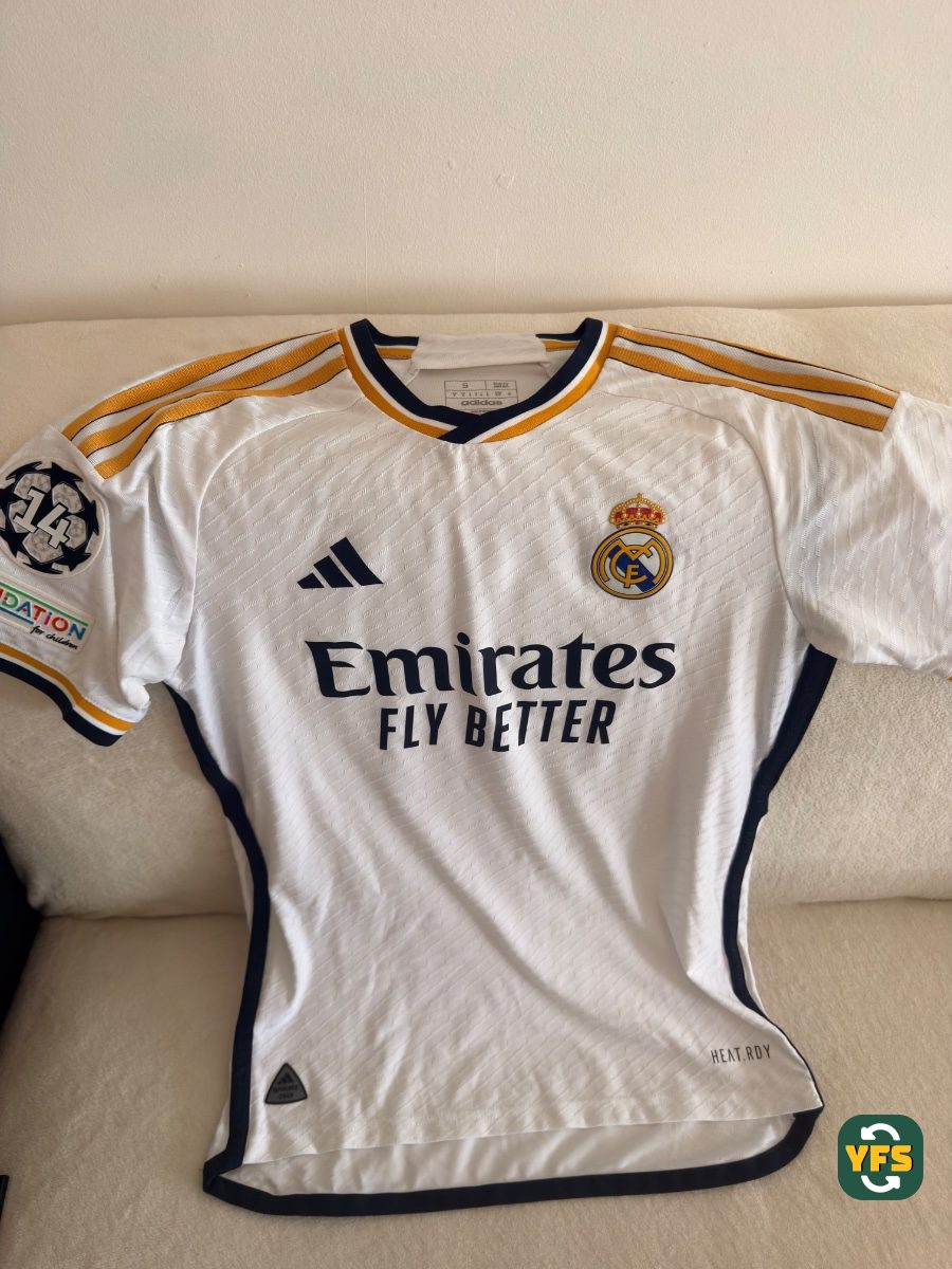 Real Madrid 2023-2024 Home Issued Adidas Bellingham - YourFootballShirt - Photo 1