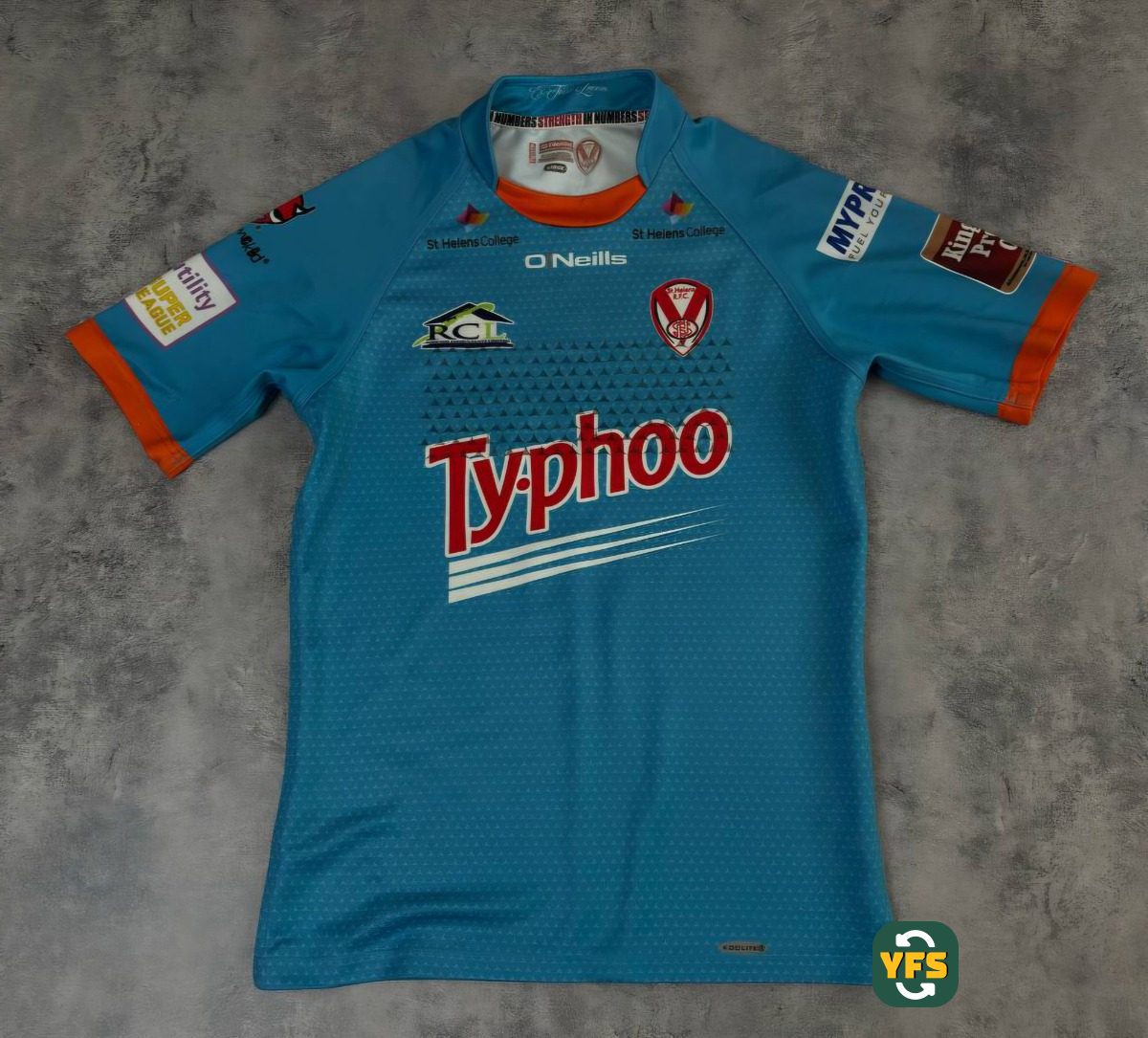 St Helens 2016-2017 Away Issued Oneills Lomax - YourFootballShirt - Photo 1