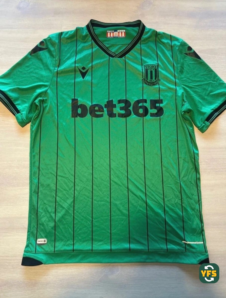 Stoke City 2021-2022 Away Store Version Macron - YourFootballShirt - Photo 1