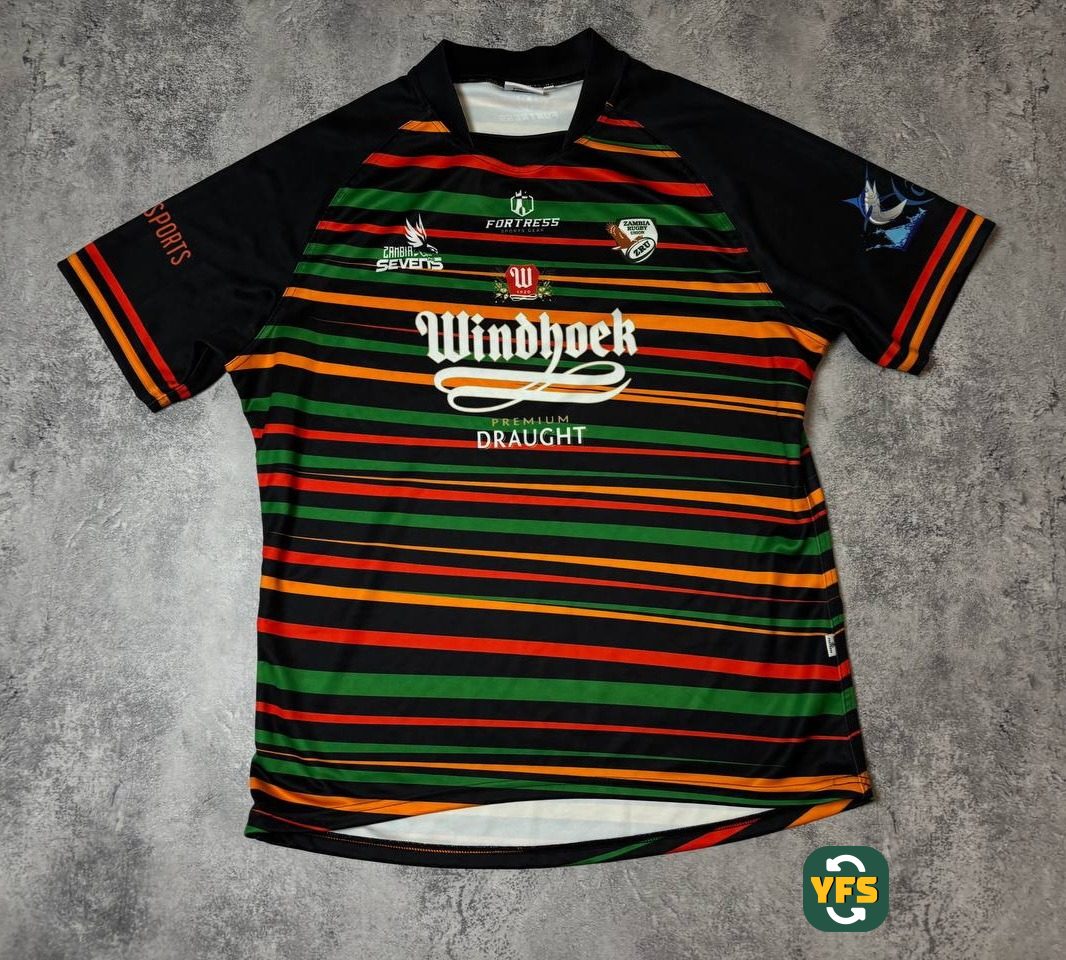 Zambia Rugby Union 2019-2020 Home Issued Fortress - YourFootballShirt - Photo 1